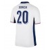 Maillot de foot Angleterre Jarrod Bowen #20 Domicile vêtements Europe 2024 Manches Courtes